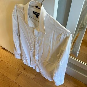 Express Long-Sleeve Slim-Fit Button Down